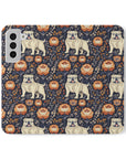 Bulldog Blossom Bonanza Flip Cases