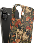 Blooming Pug Paradise Slim Phone Cases