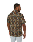 Beagle Blossoms Men's Hawaiian Camp Shirt