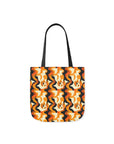 Golden Woof Abstract Glamour Canvas Tote Bag