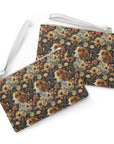 Beagle Blossoms Clutch Bag