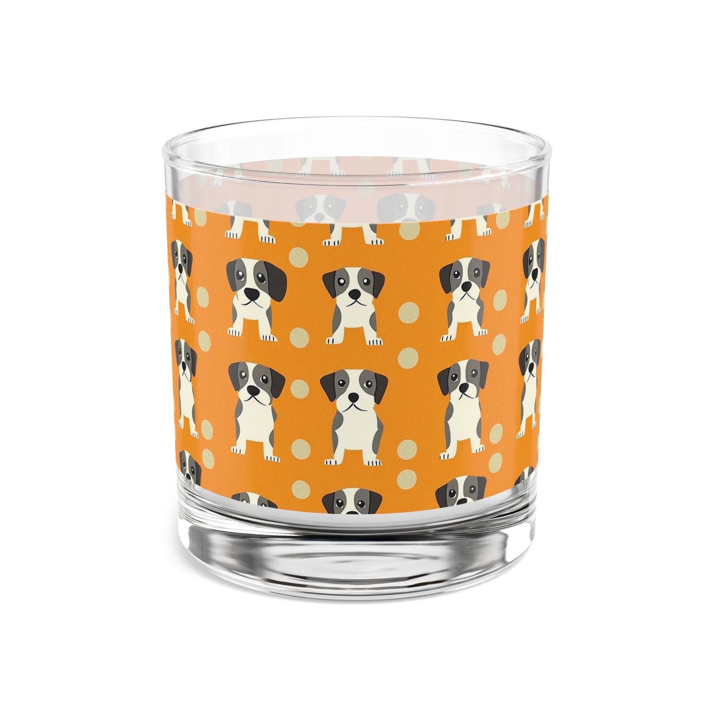 Boxer Blissful Chic Canine Rocks Glass