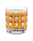 Boxer Blissful Chic Canine Rocks Glass