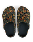 Dazzling Dachsund Blossoms & Foliage Kid's Foam Clogs