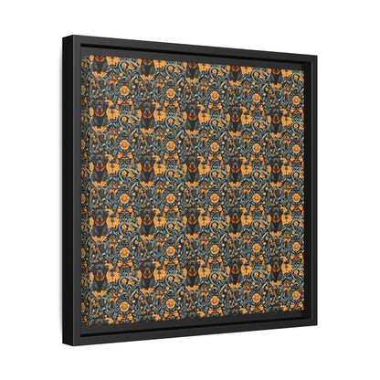 Ruffle Rottie Glamourific Matte Canvas, Framed