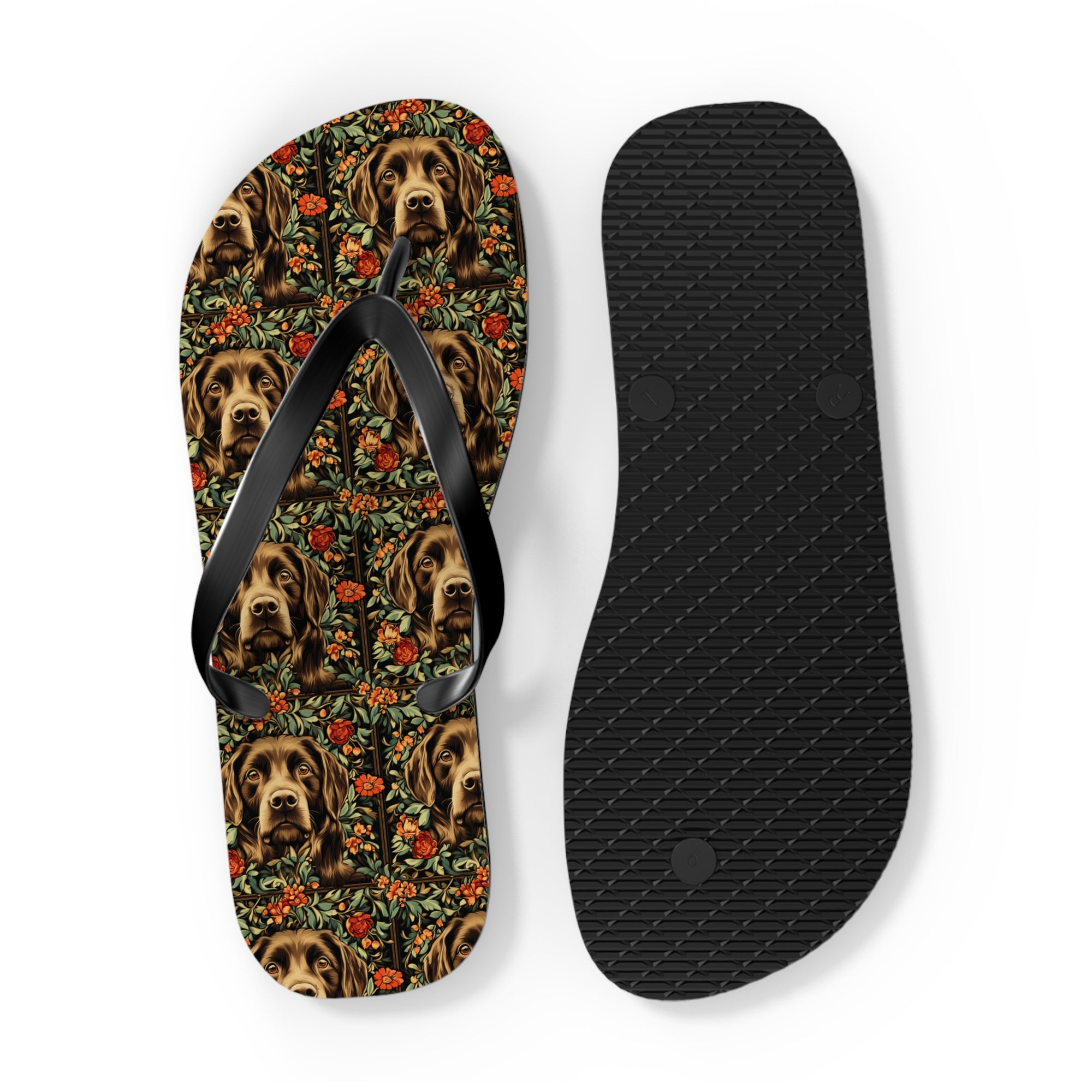 Labrador Lush Pooch Tapestry Flip Flops