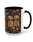 Fanciful Golden Paradise Blossom Accent Coffee Mug