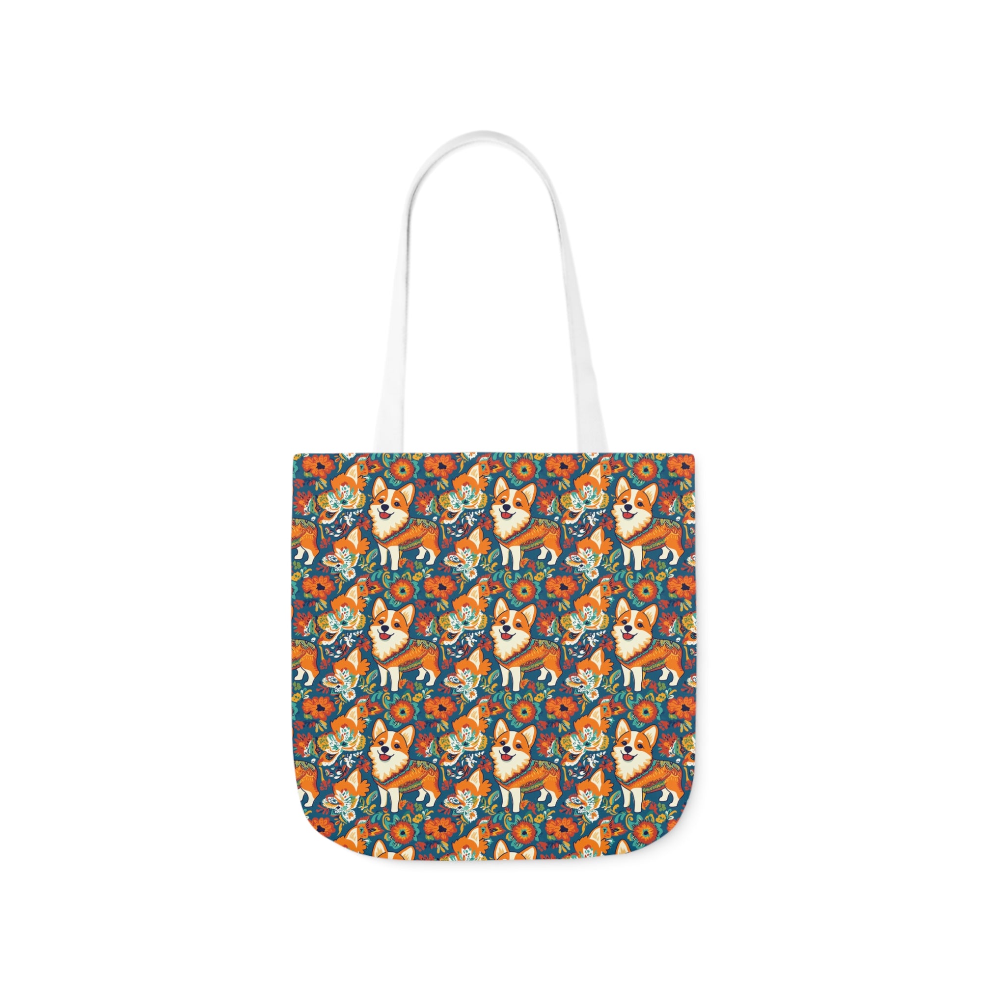 Corgi Carnival Couture Canvas Tote Bag