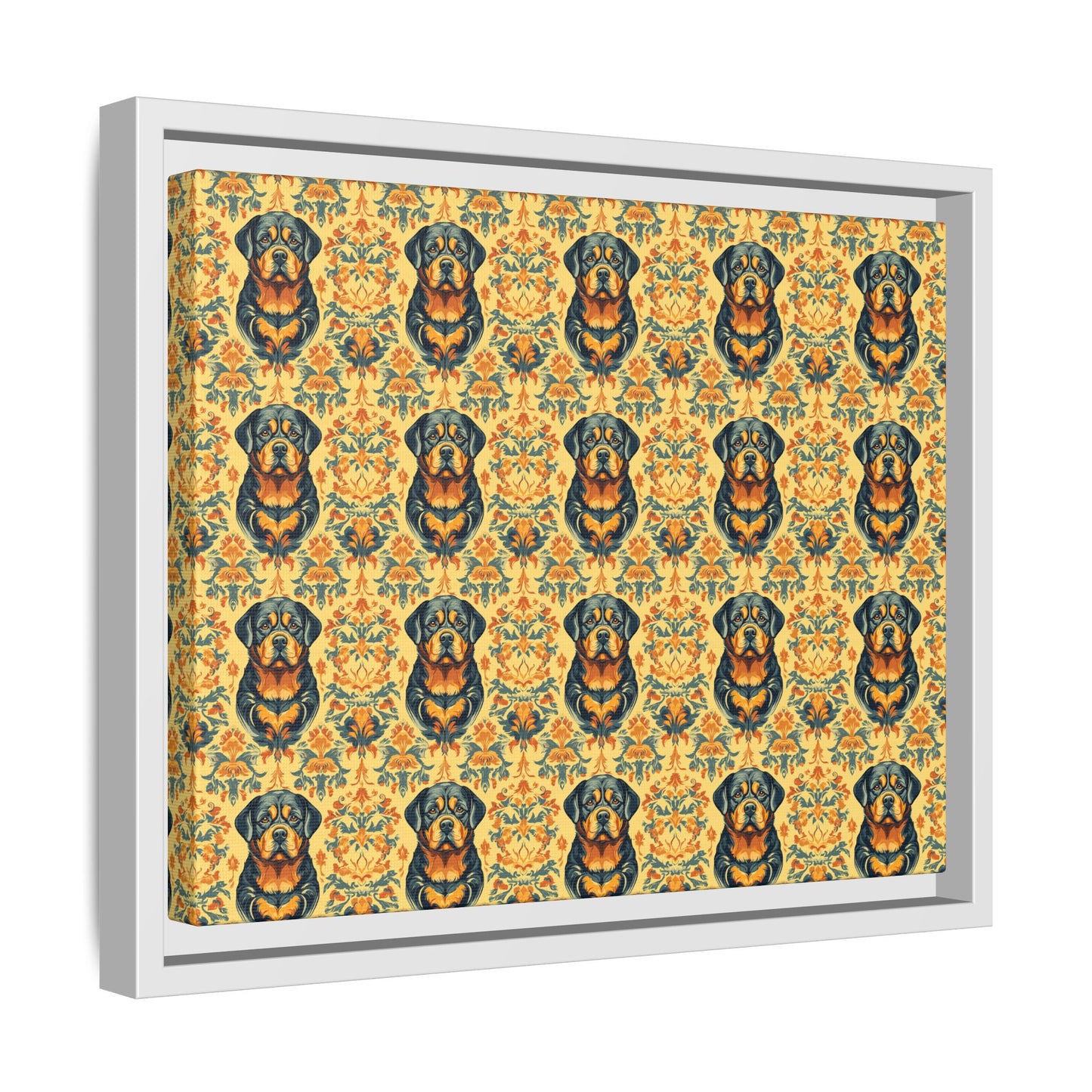 Royal Rottie Regalia Matte Canvas, Framed