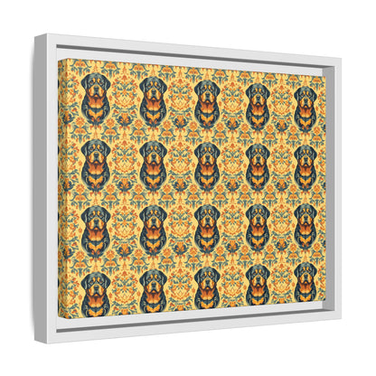 Royal Rottie Regalia Matte Canvas, Framed