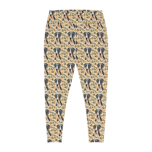 Majestic Great Dane Meadow Plus Size Leggings