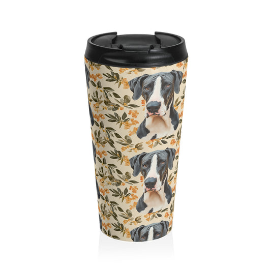 Majestic Great Dane Meadow Stainless Steel Travel Mug