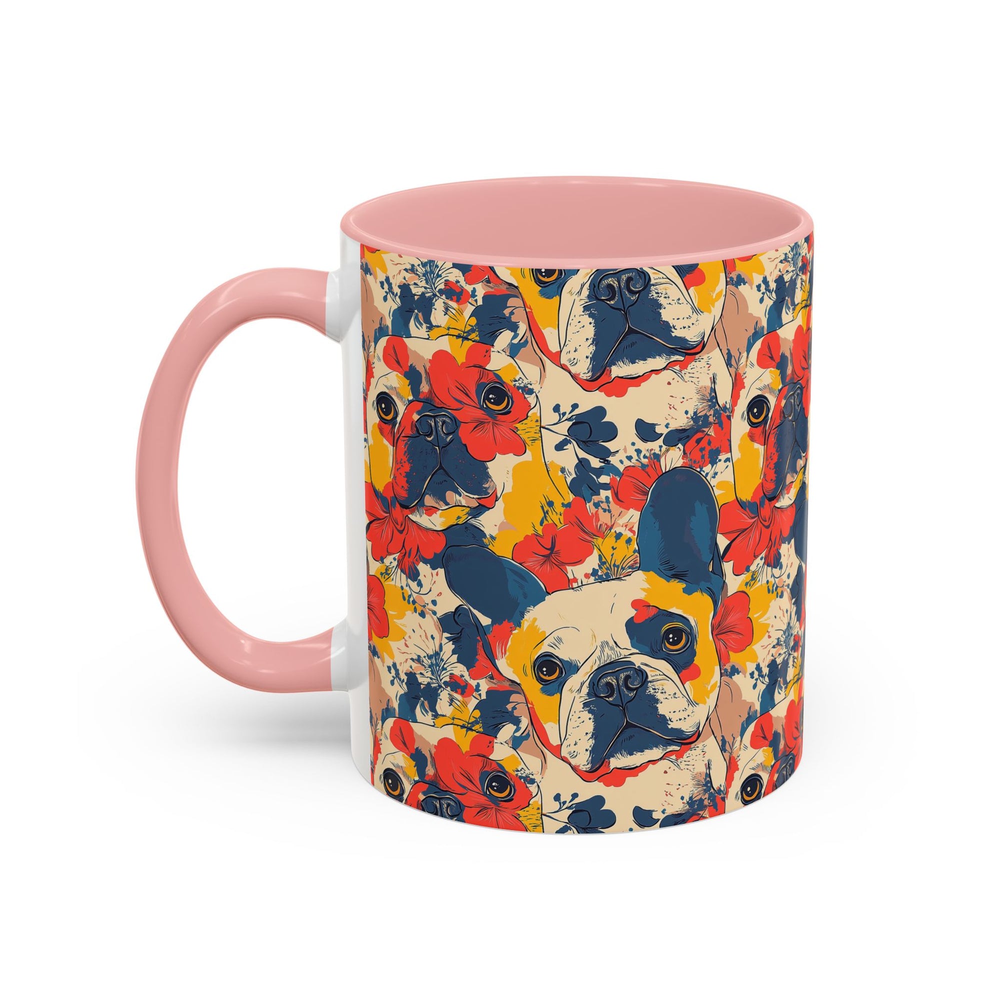 Bloom Pup Frenchietastic Splatter Accent Coffee Mug