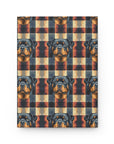 Pawsome Rottweiler Royalty Plaid Hardcover Journal Matte