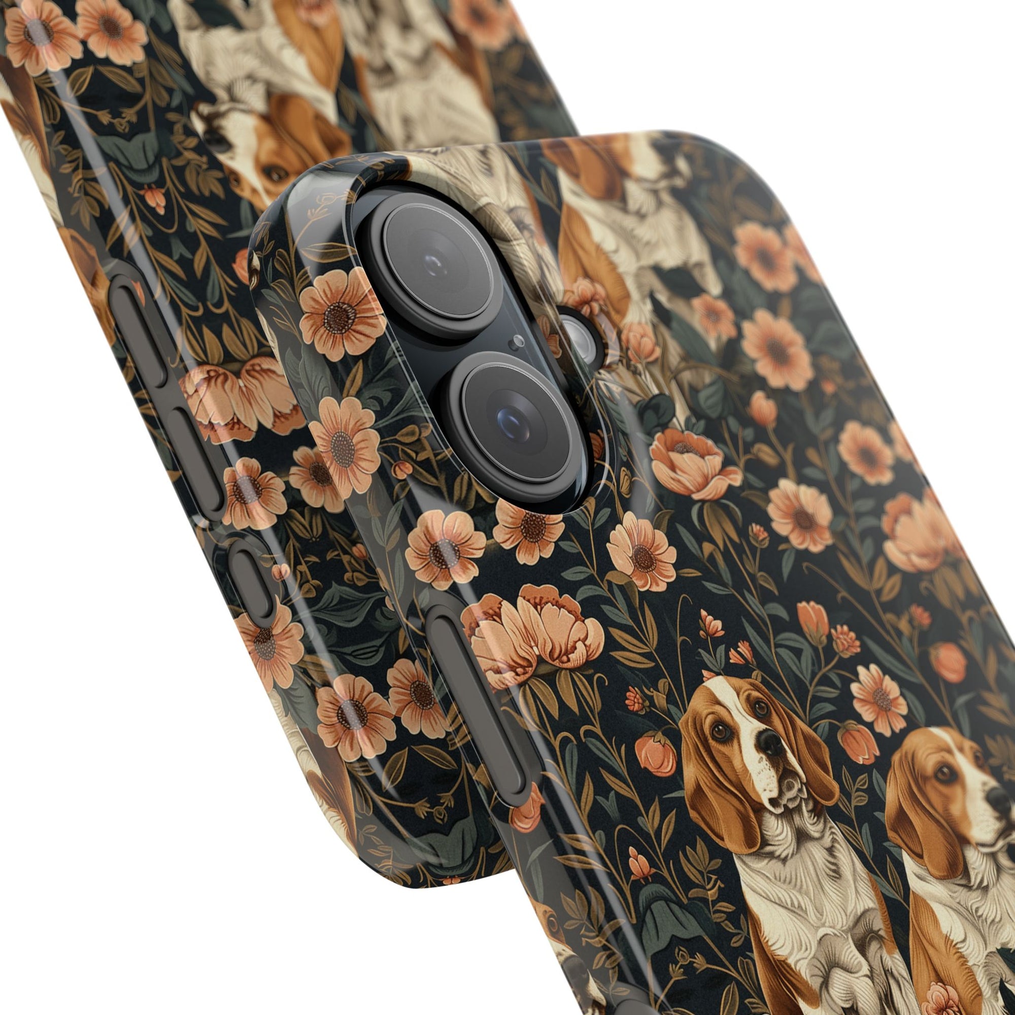 Beagle Blossom Bonanza Slim Phone Cases