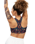 Rustic Rottie Charm Seamless Sports Bra