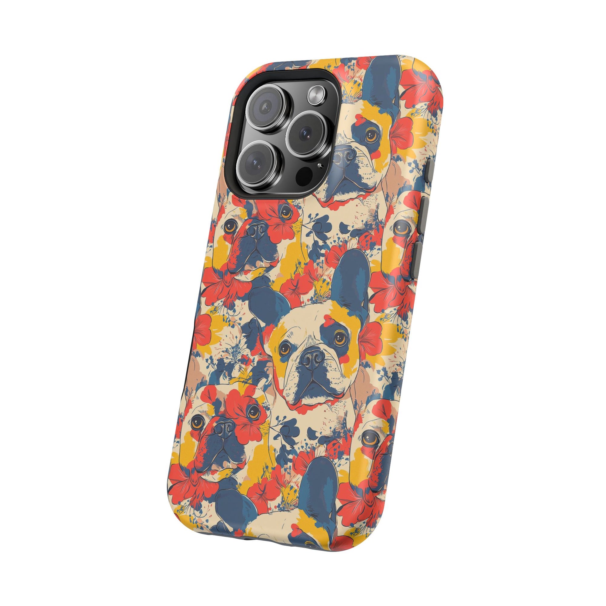 Bloom Pup Frenchietastic Splatter Magnetic Tough Cases