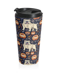 Bulldog Blossom Bonanza Stainless Steel Travel Mug