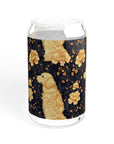 Golden Paws Floral Frenchie Sipper Glass