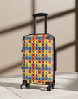 Frenchie Pop Art Pawfection Grid Suitcase