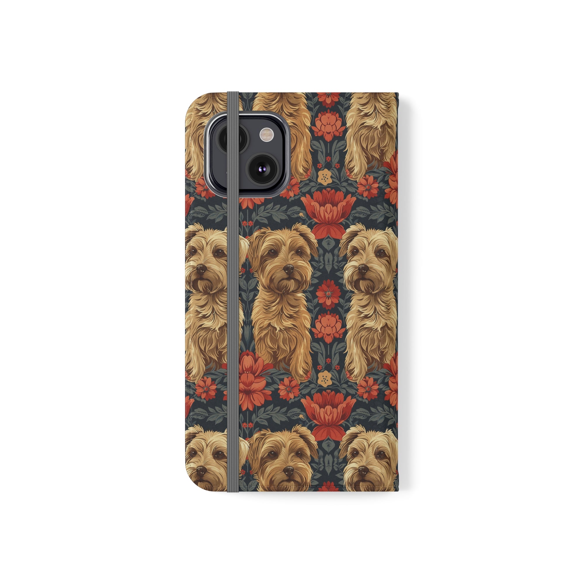 Yorkie Charm Twins Flip Cases