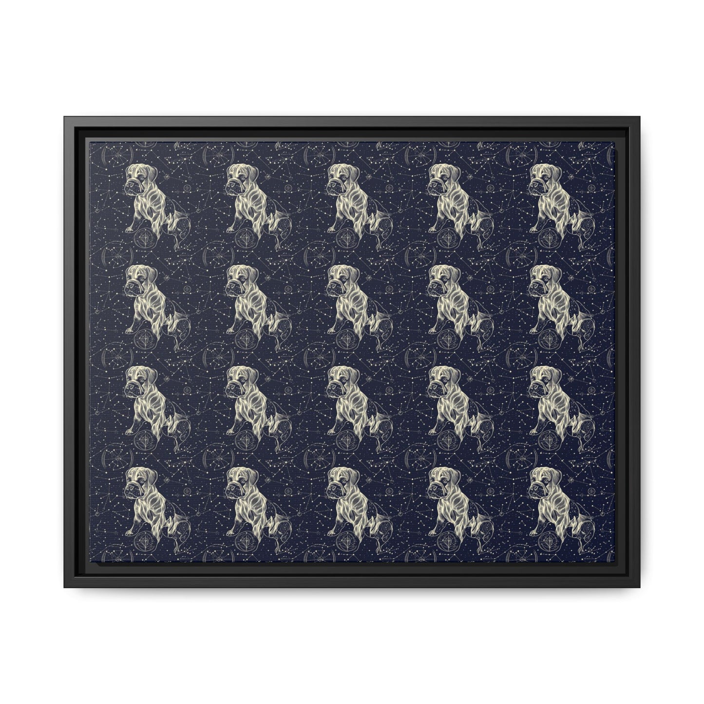 Celestial Boxer Bliss Matte Canvas, Framed