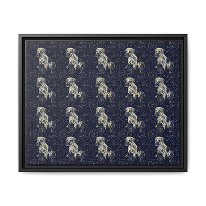 Celestial Boxer Bliss Matte Canvas, Framed