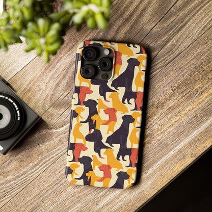 Modern Charm Labrador Chic Slim Phone Cases