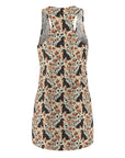 Blossoming Dachshunds Delight Women's Racerback Dress