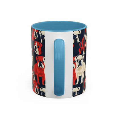 Bulldoggy Bliss Chomper Accent Coffee Mug