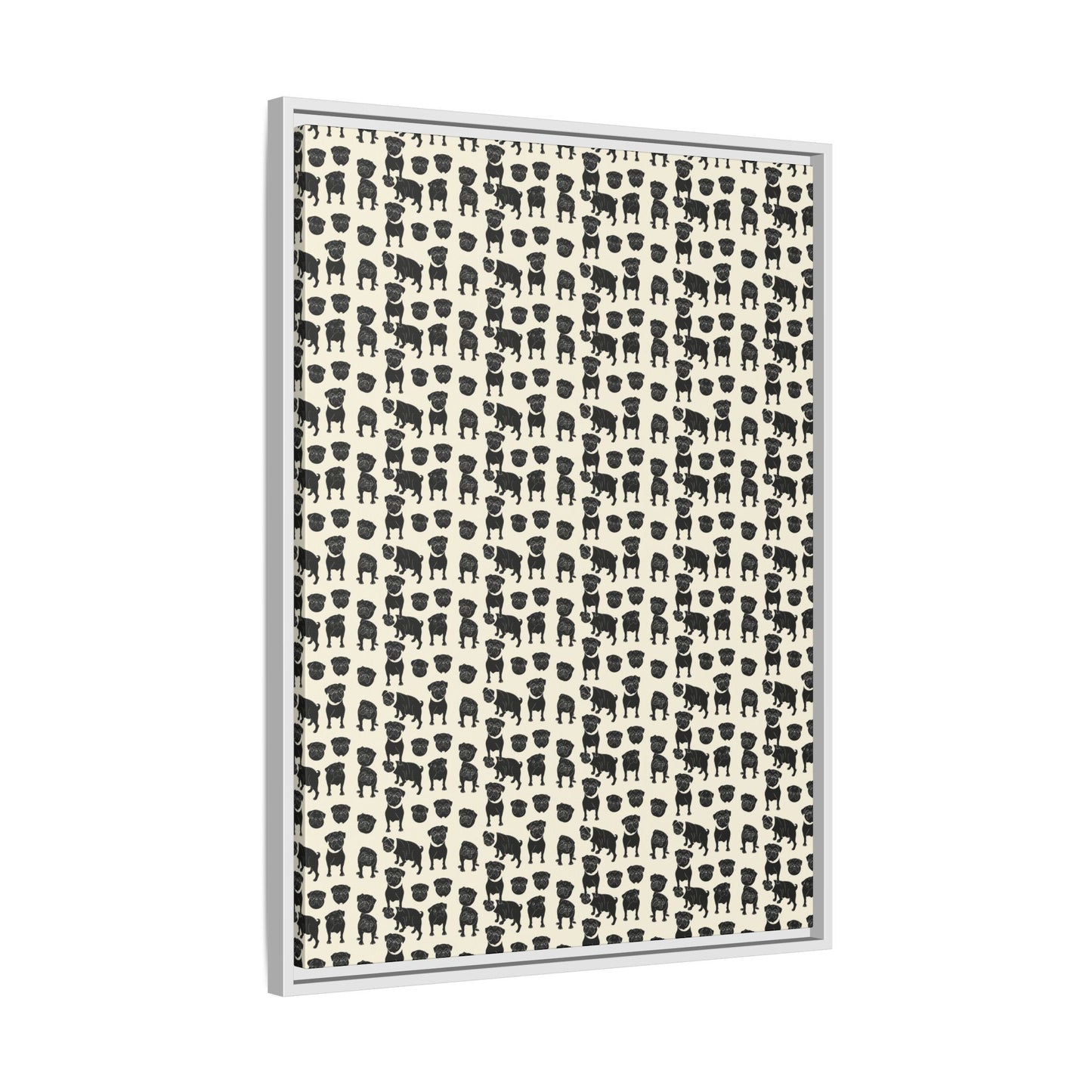 Puggie Pout Perfection Matte Canvas, Framed