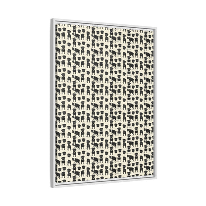 Puggie Pout Perfection Matte Canvas, Framed