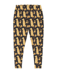 Golden Paws Floral Frenchie Plus Size Leggings