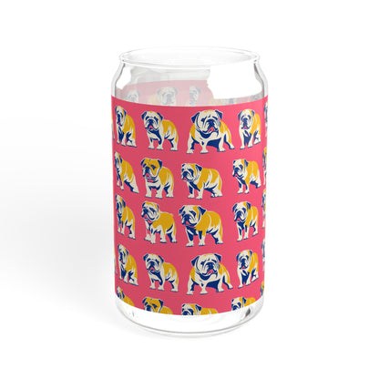 Bubblegum Glamour Bulldog Bouquet Sipper Glass