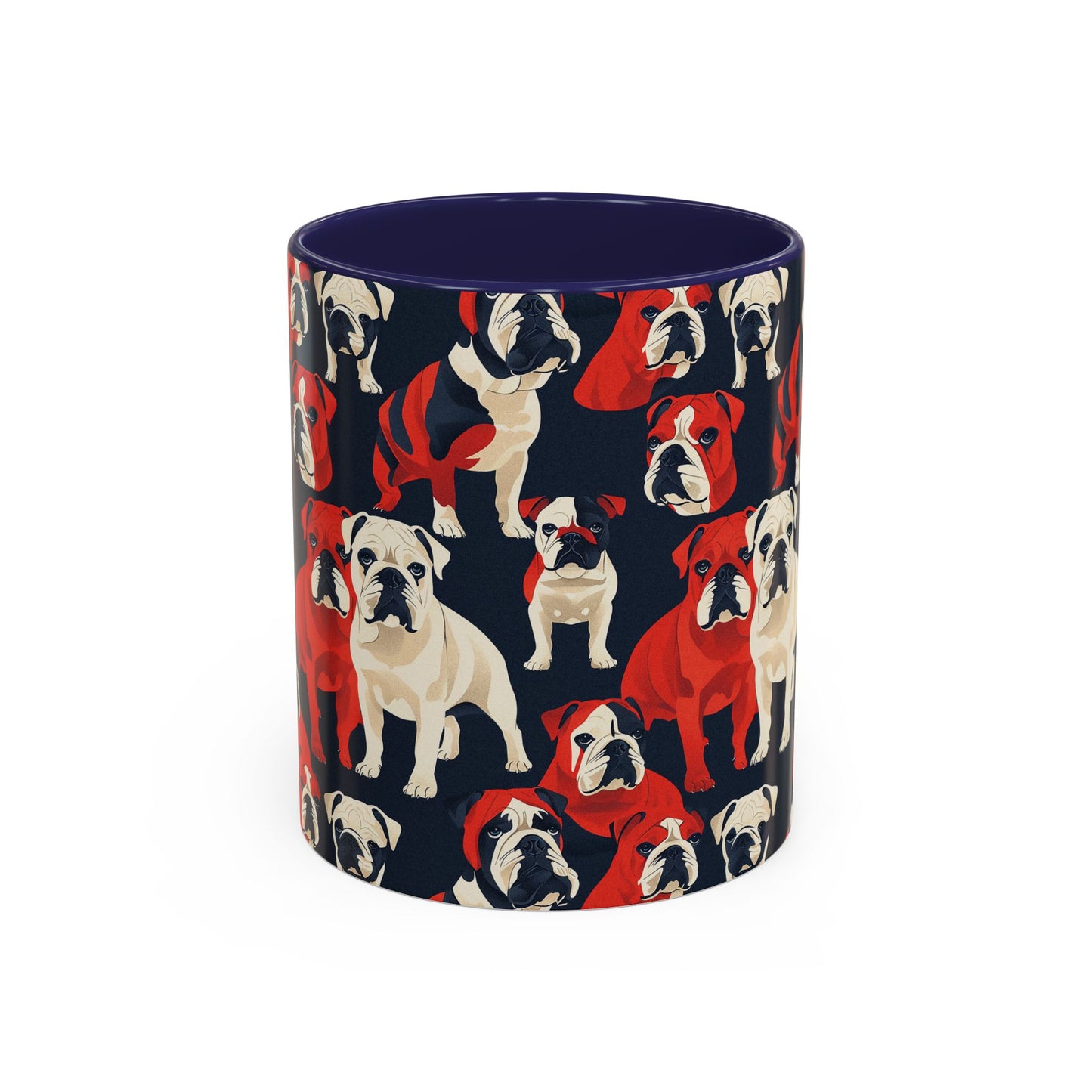 Bulldoggy Bliss Chomper Accent Coffee Mug