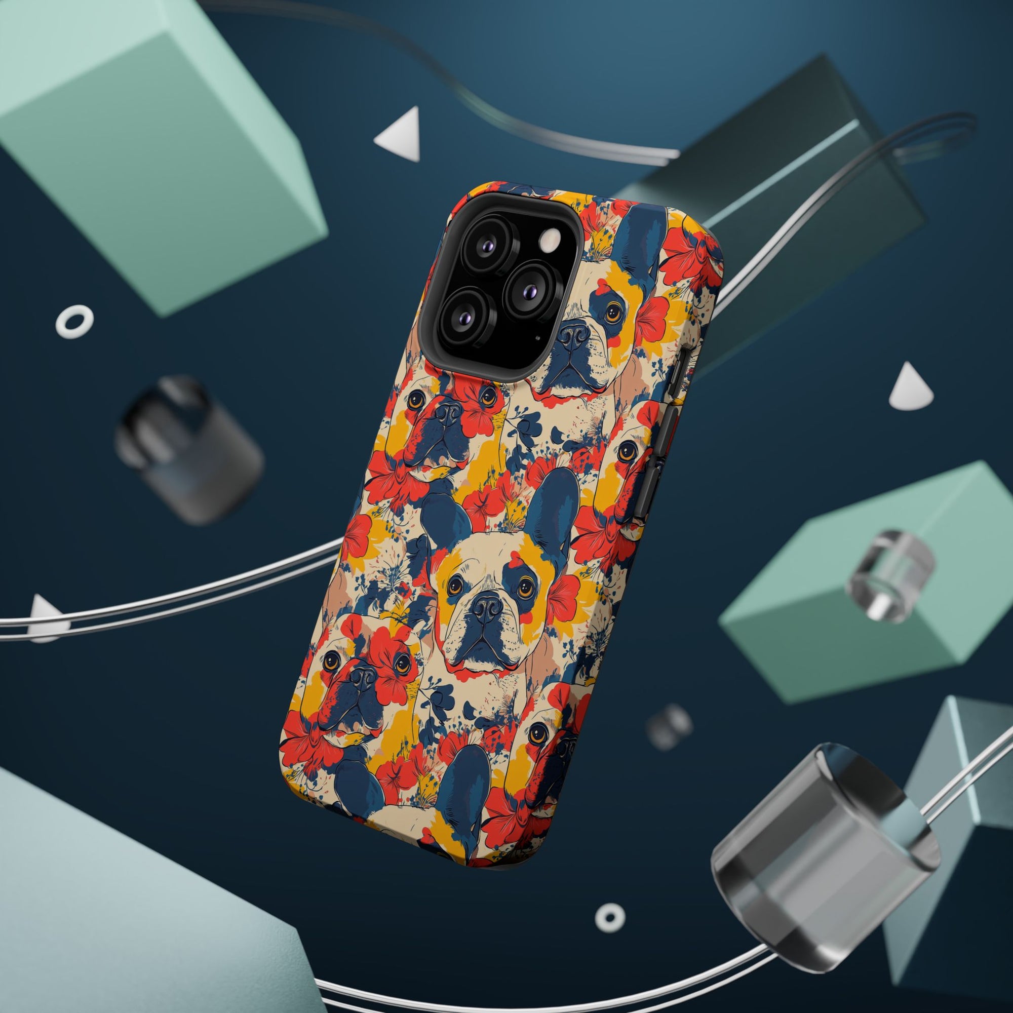 Bloom Pup Frenchietastic Splatter Magnetic Tough Cases