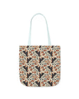 Blossoming Dachshunds Delight Canvas Tote Bag