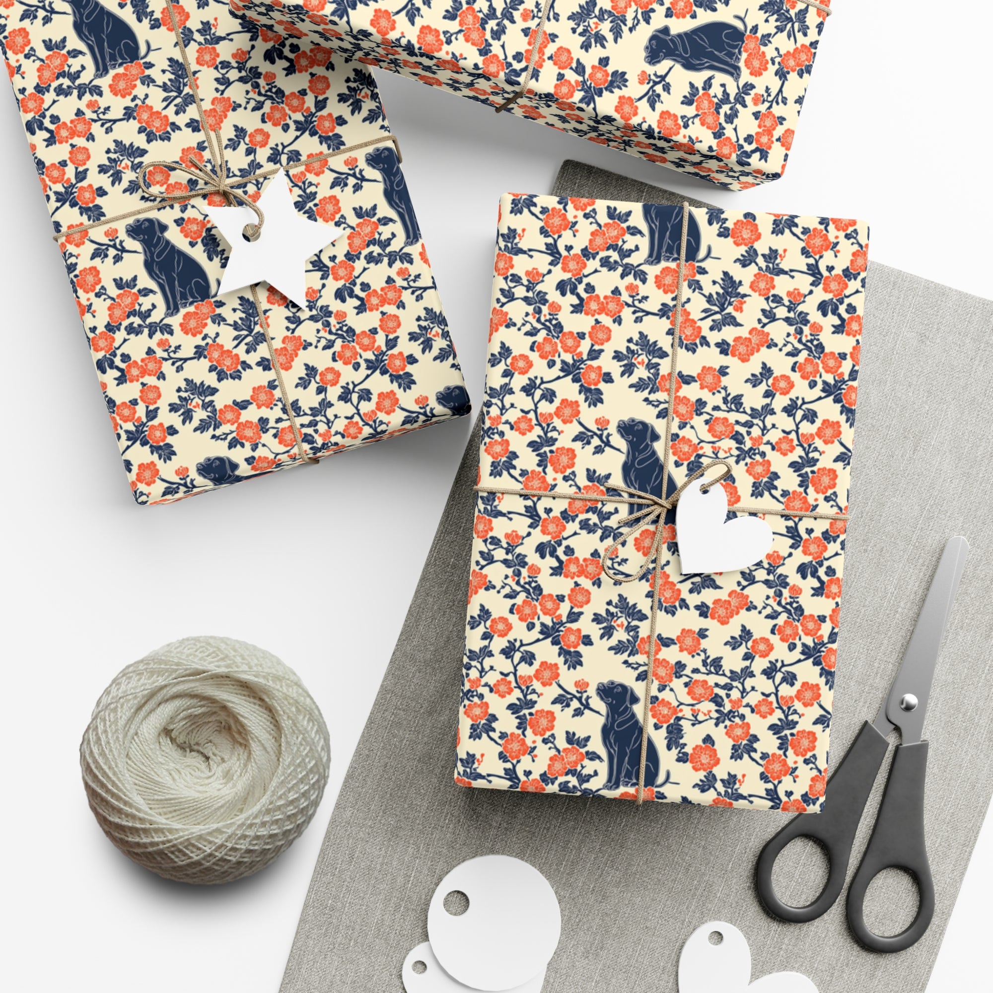 Bloomiful Lab Bouquet Gift Wrap Papers