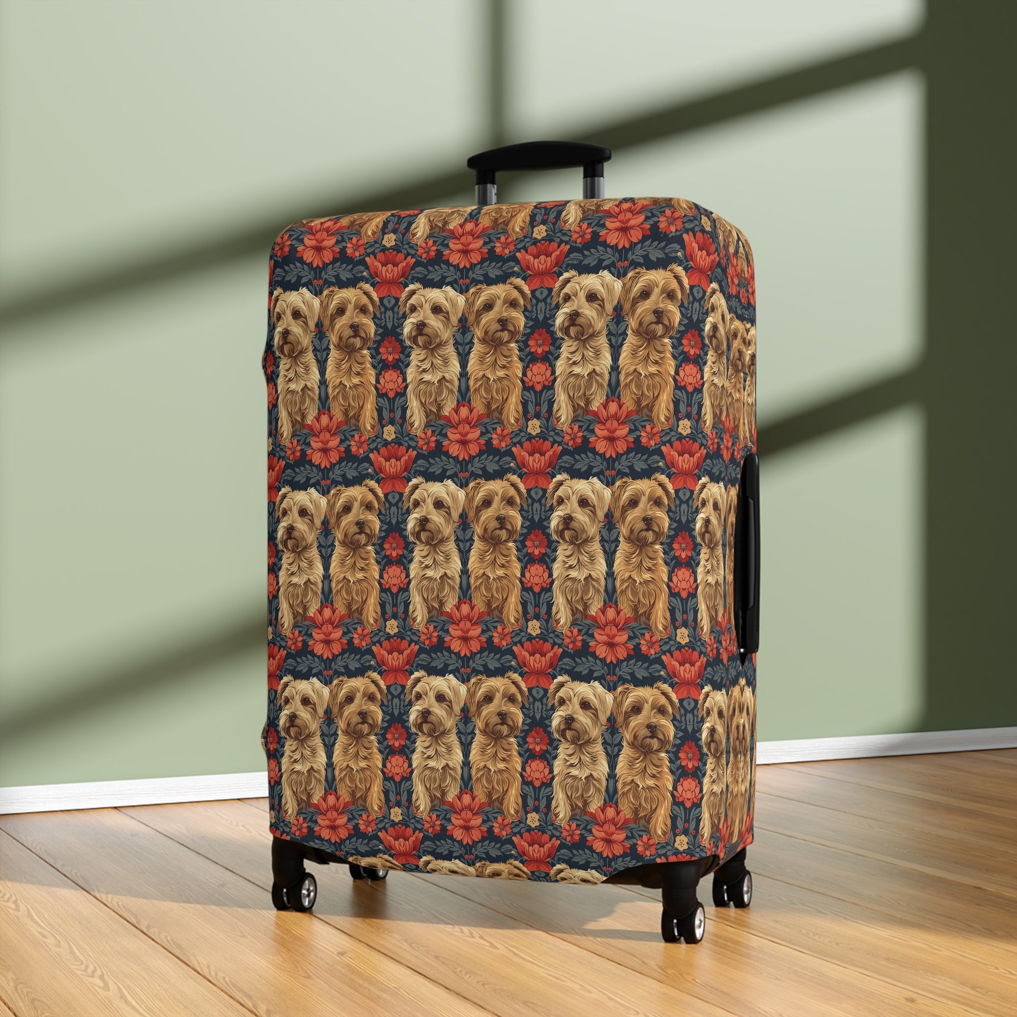 Yorkie Charm Twins Luggage Cover