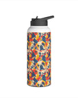 Bloom Pup Frenchietastic Splatter Stainless Steel Water Bottle