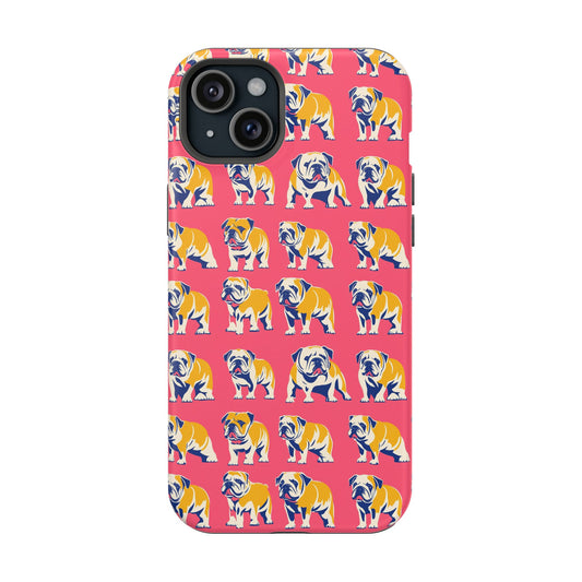 Bubblegum Glamour Bulldog Bouquet Magnetic Tough Cases