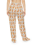 Golden Glamour Paws - Luxe Licks for Regal Retrievers Women's Pajama Pants