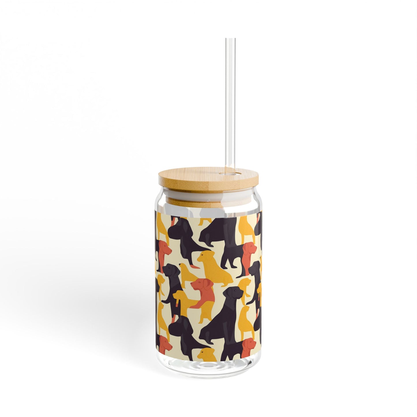 Modern Charm Labrador Chic Sipper Glass