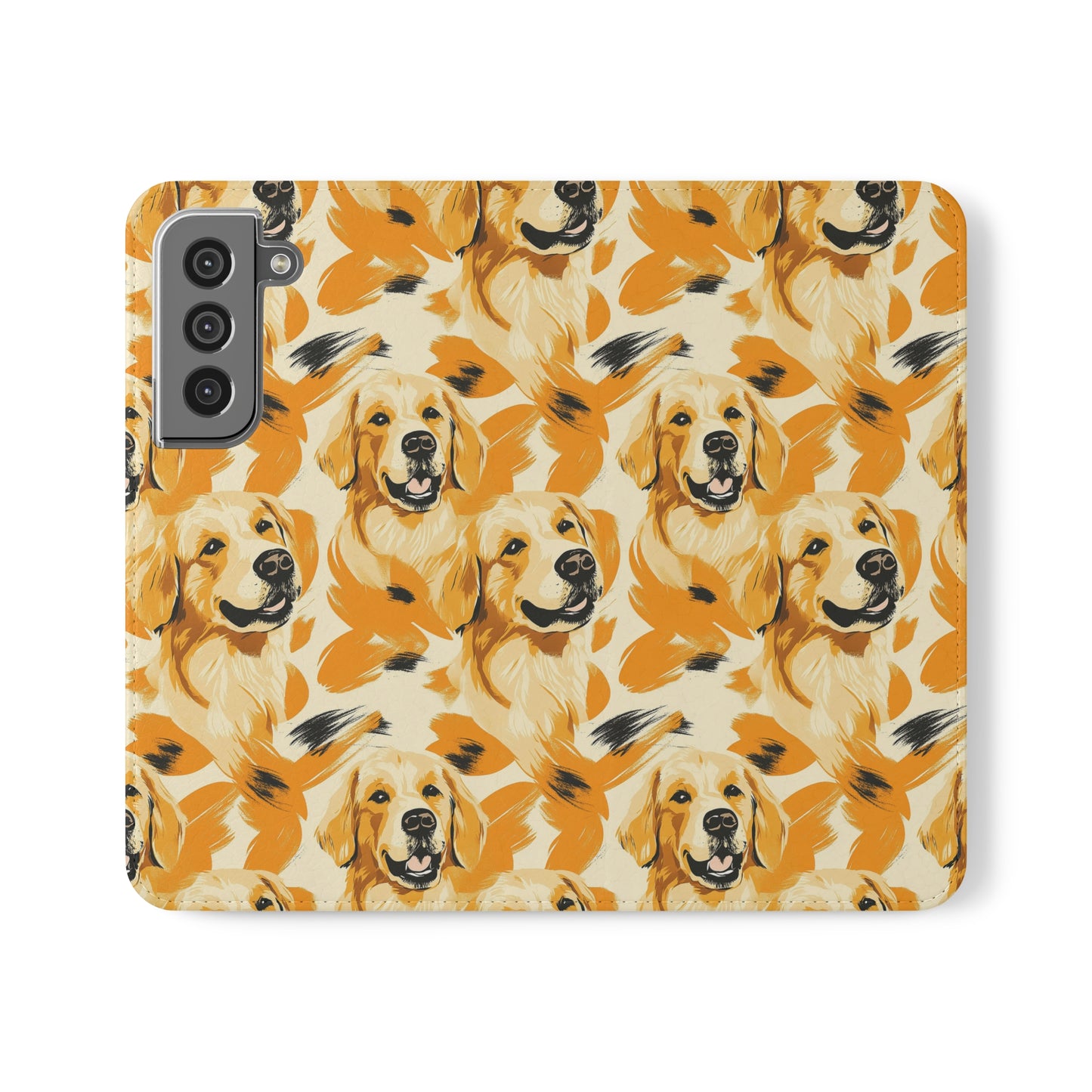 Golden Glitz 'n Glamour Woofwear Flip Cases