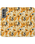 Golden Glitz 'n Glamour Woofwear Flip Cases