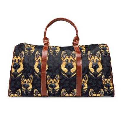 Majestic Hound Couture: German Shepherd LuxeBlend Waterproof Travel Bag