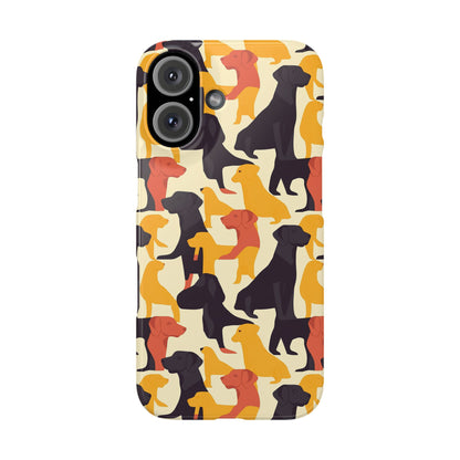 Modern Charm Labrador Chic Slim Phone Cases