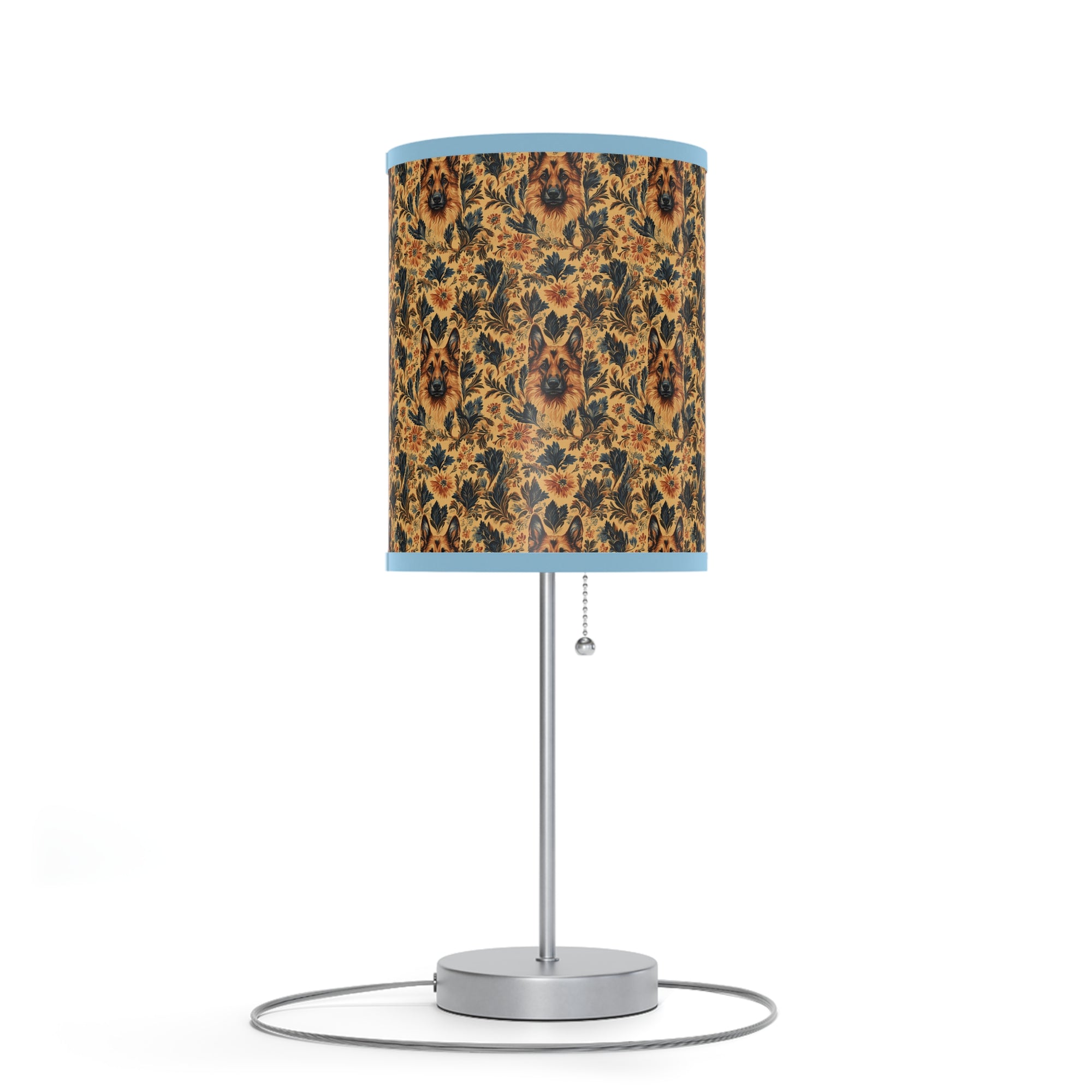 Autumnal German Shepherd Glamour Lamp on a Stand