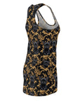 Regal Frenchie Noir Elegance Women's Racerback Dress