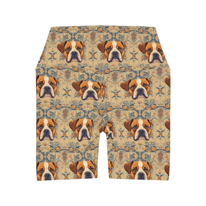 Bowtie Boxer Bliss High Waisted Yoga Shorts